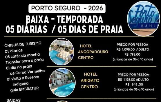 PORTO SEGURO -  BAIXA TEMPORADA 2026 